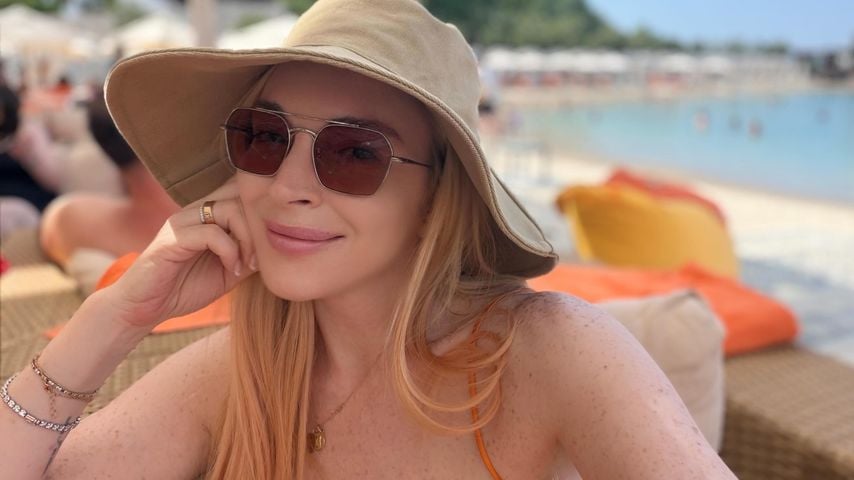 Lindsay Lohan im Europa-Urlaub.