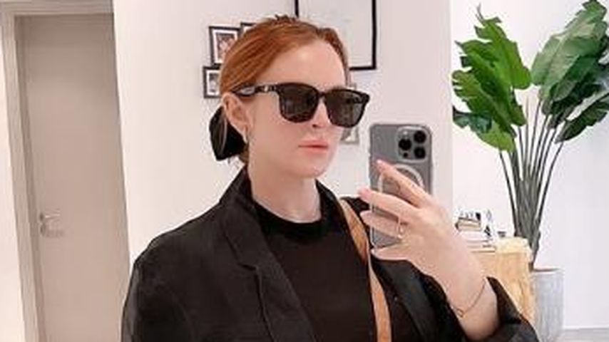In Schwarz: So cool ist schwangere Lindsay Lohan unterwegs