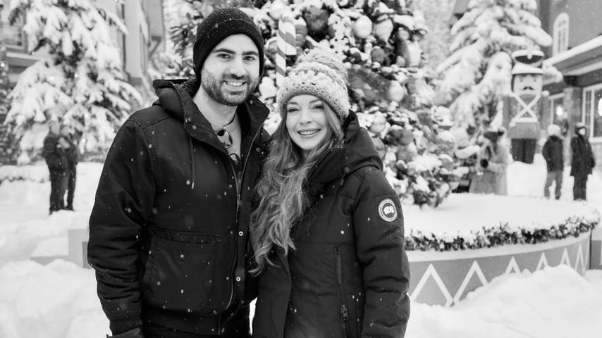 Lindsay Lohan mit ihrem Verlobten Bader
