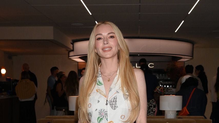 Lindsay Lohan in der Cadillac Suite bei den US Open in Flushing Meadows, New York, am 7. September 2025