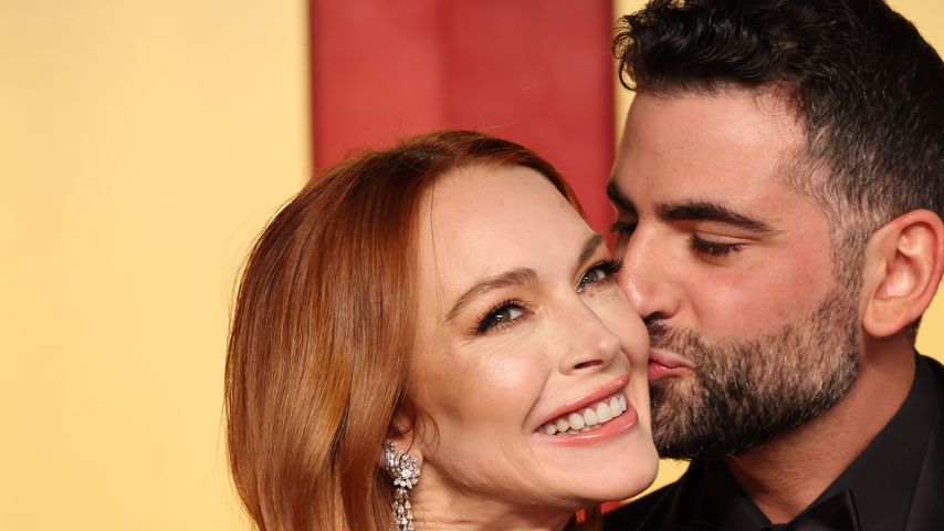 Lindsay Lohan und Ehemann Bader Shammas im März 2024 auf der Vanity Fair Oscar Party.
