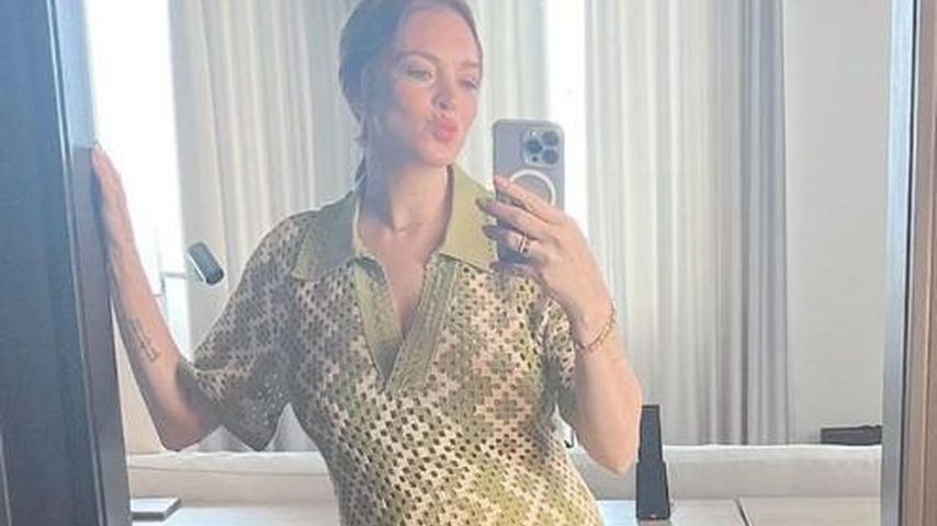 Da ist die kleine Kugel! Lindsay Lohan zeigt ihren Babybauch