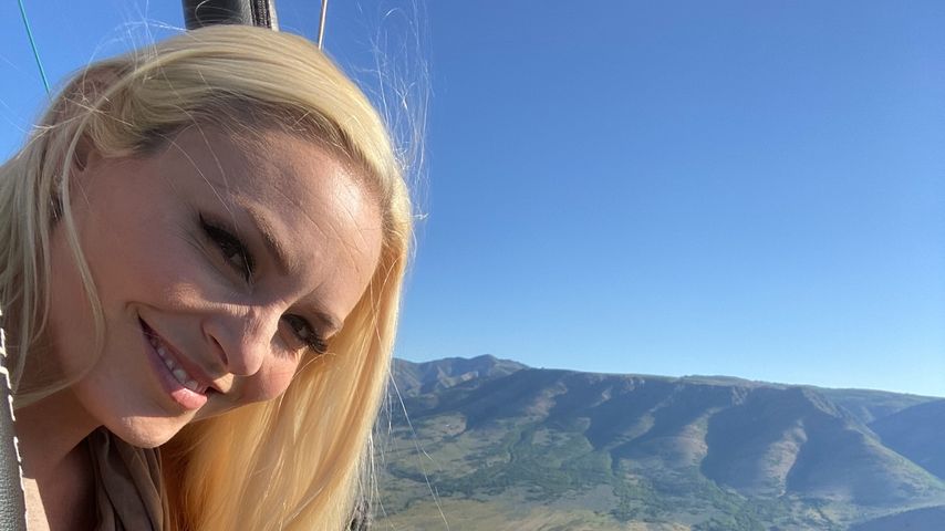 Lindsey Vonn, Olympionikin, mit Hündin Lucy