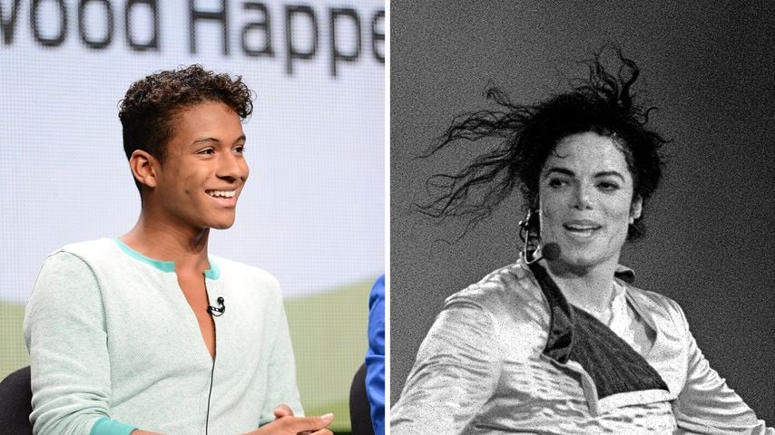 Collage: Links: Jaafar Jackson, Rechts: Michael Jackson