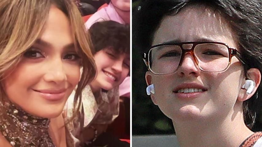 Patchwork-Moment: Jennifer Lopez mit Fin Affleck unterwegs