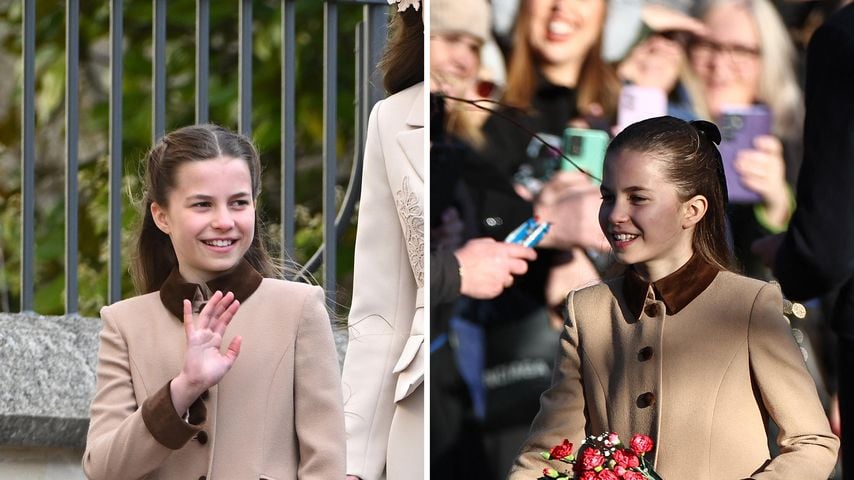 Nachhaltig: Kate und Charlotte tragen Mäntel zum zweiten Mal