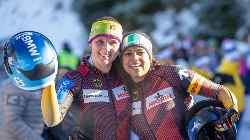 Bobfahrerinnen Lisa Buckwitz und Vanessa Mark, Dezember 2023