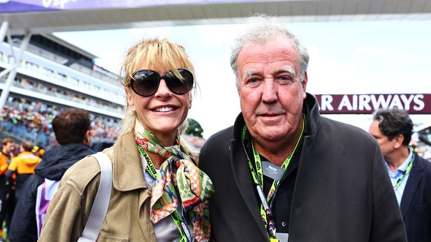 Lisa Hogan und Jeremy Clarkson beim Großen Preis von Großbritannien in Silverstone, 2024