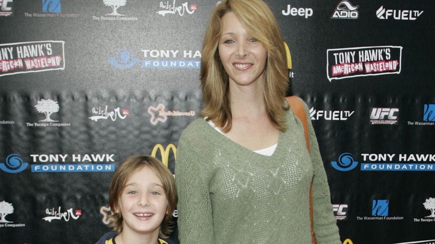 Lisa Kudrow mit ihrem Sohn Julian Murray Stern, Oktober 2005