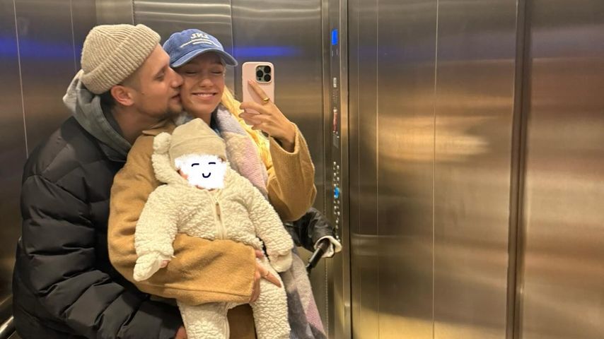 Influencerin Lisa Mantler mit ihrer Familie