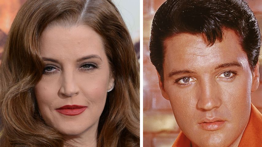 Collage: Lisa Marie Presley und Elvis Presley