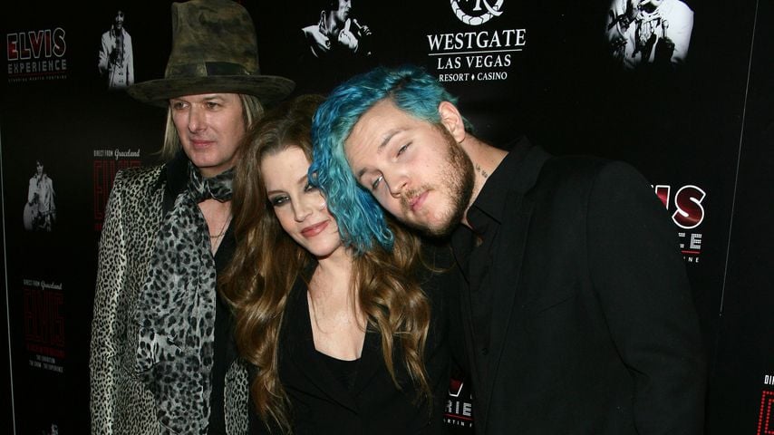 Lisa Marie Presley und ihr Sohn Benjamin Keough im April 2015 in Las Vegas
