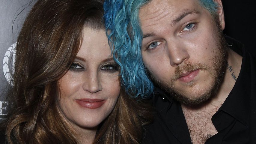 Lisa Marie Presley und ihr Sohn Benjamin Keough bei der Premiere von "The Elvis Experience" 2015