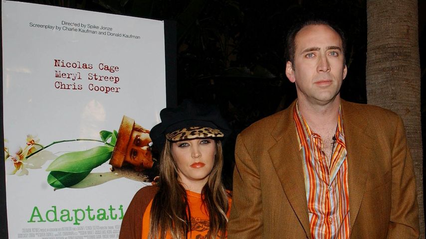 Lisa Marie Presley und Nicolas Cage im November 2002