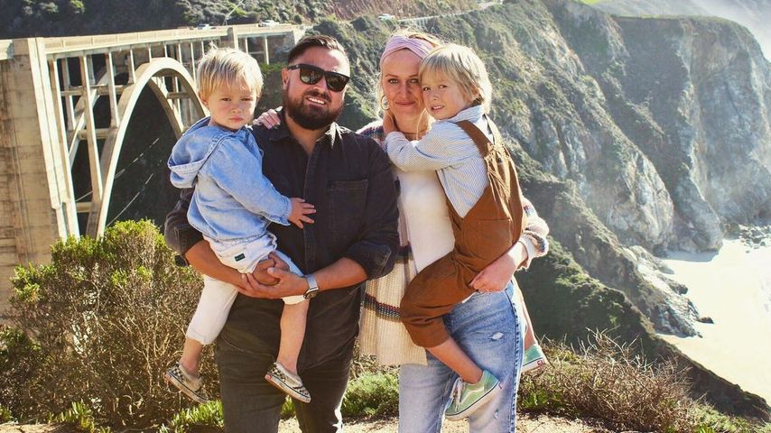 Lisa Reyes und Robert Reyes mit ihren Kindern