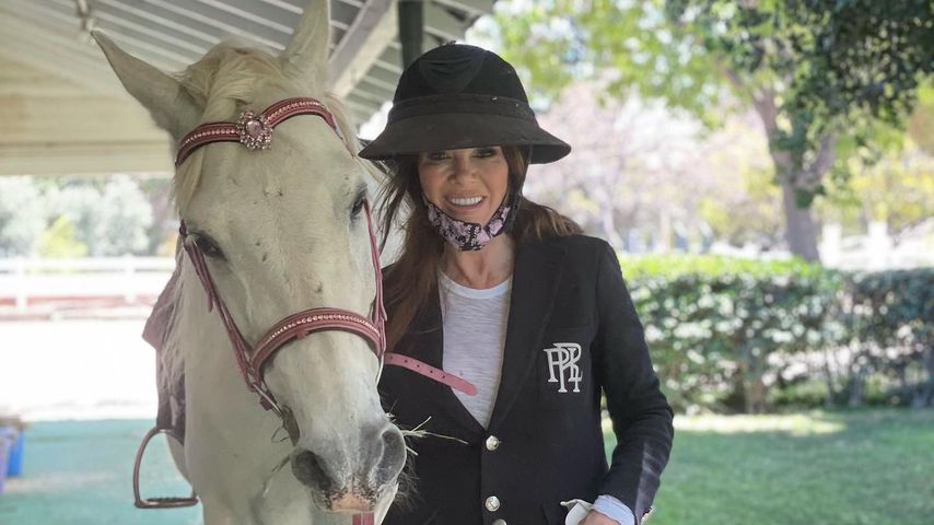 Lisa Vanderpump mit ihrem Pferd Prince Tardon