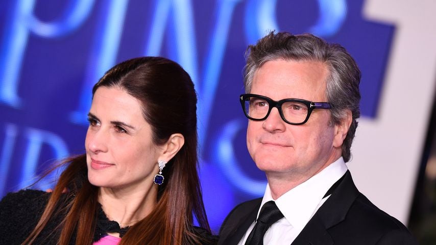Livia Giuggioli und Colin Firth bei der Europapremiere von "Mary Poppins Returns" in der Royal Albert Hall, Dezember 2018