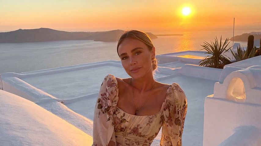Liz Kaeber auf Santorini