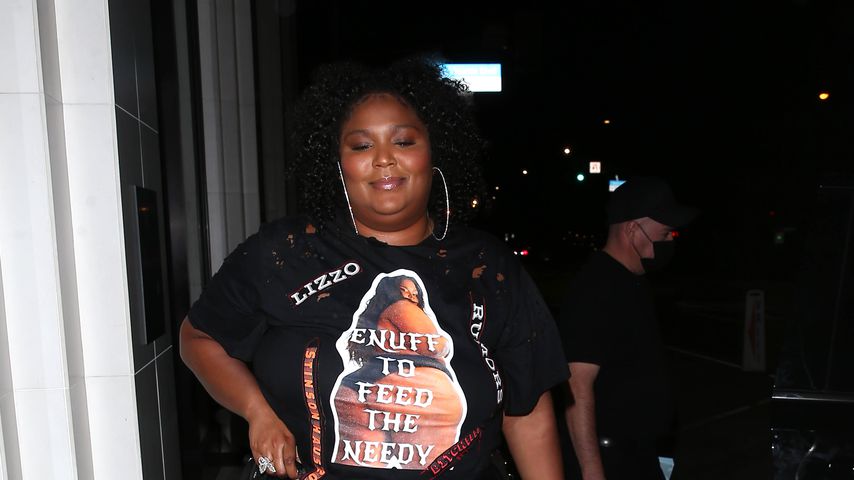 Lizzo bei einem Restaurantbesuch in Los Angeles, August 2021