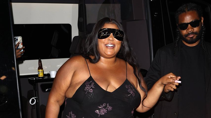 Lizzo und ihr Freund im April 2022