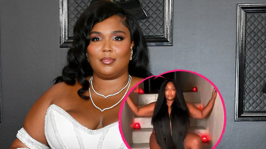 Bodenlange Extensions: Lizzo posiert haarig, aber nackt!