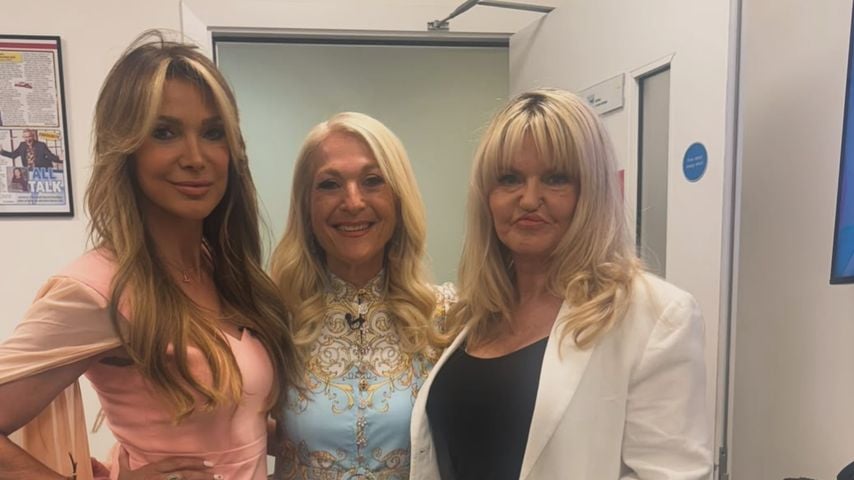 Lizzy Cundy, Vanessa Feltz and Danniella Westbrook nach der Show-Aufzeichnung, Juli 2026