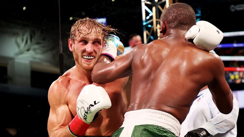 Logan Paul und Floyd Mayweather, Juni 2021