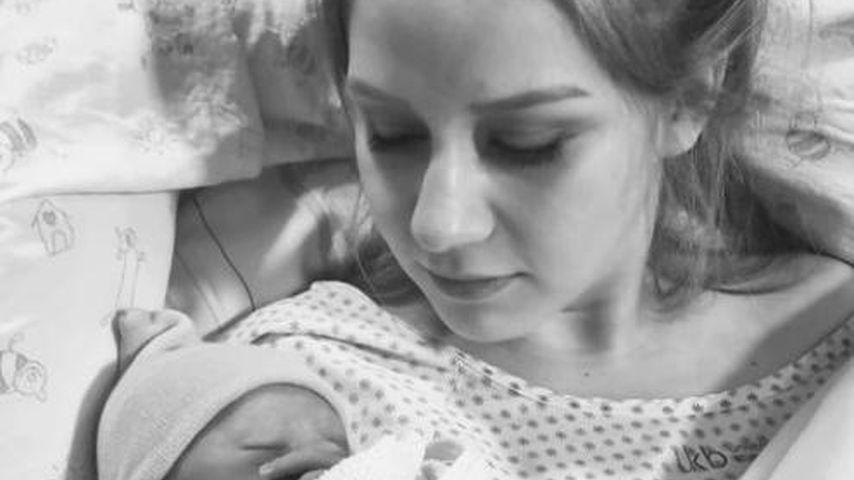 Loredana Wollny mit ihrem Baby