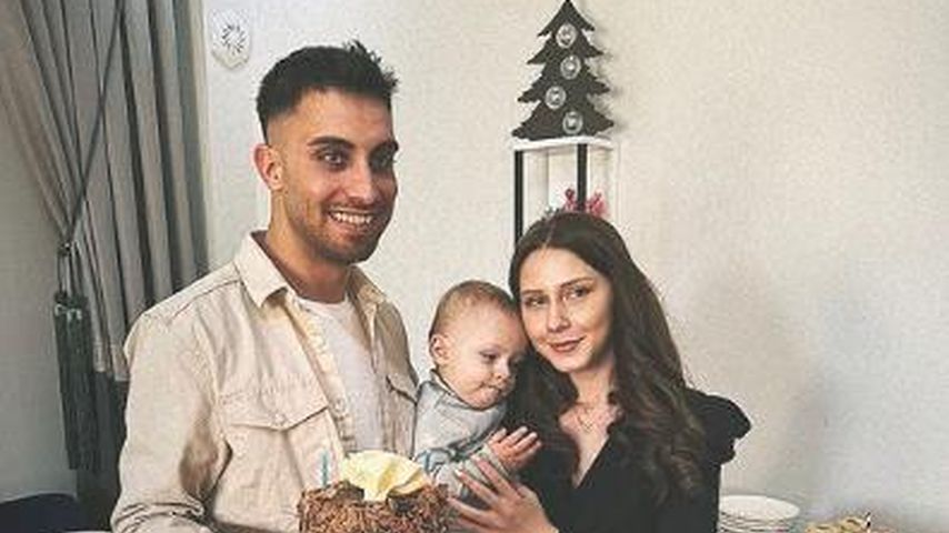 Loredana Wollny mit ihrem Verlobten und ihrem Sohn Aurelio