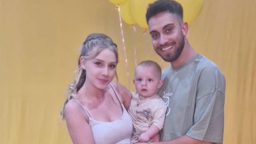 Loredana Wolly mit ihrem Verlobten Servet und ihrem Sohn Aurelio