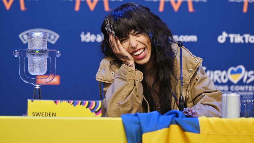 Loreen bei einer Pressekonferenz zum ESC-Sieg 2023