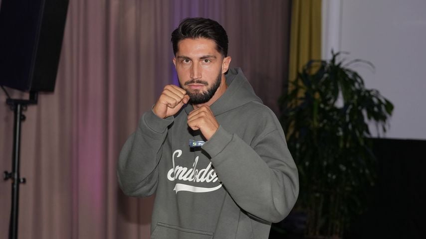 Lorik Bunjaku bei der Pressekonferenz zu Fame Fighting 2026 im Atlantic Hotel Essen