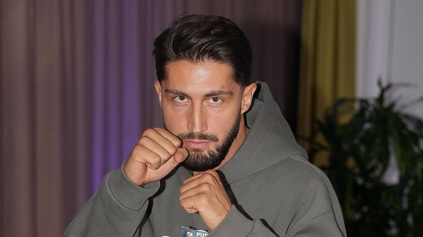 Lorik Bunjaku bei der Pressekonferenz zu Fame Fighting 2026 im Atlantic Hotel Essen