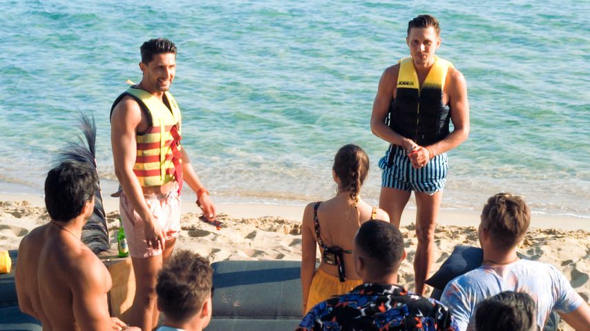 Bachelorette Maxime mit den Neuzugängen Lorik und Marcel