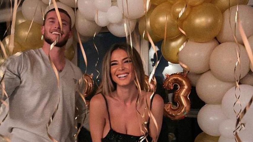 Loris Karius und Diletta Leotta bei einer Silvester-Party