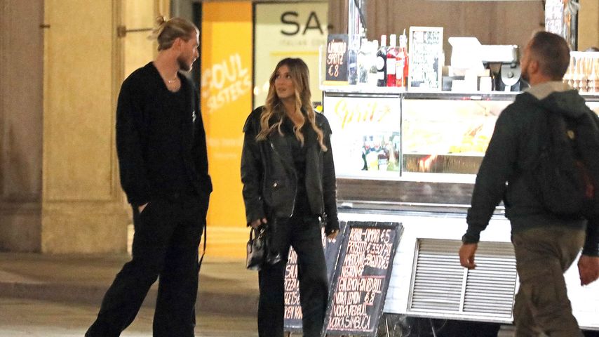 Loris Karius und Diletta Leotta in Mailand