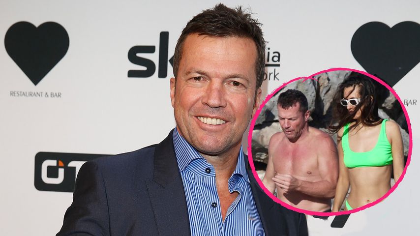Seine Neue? Lothar Matthäus mit hübscher Brünette am Strand