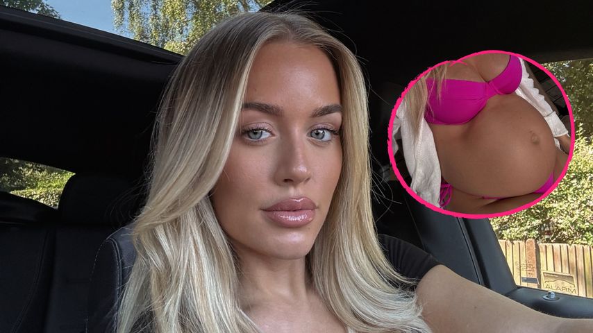 Lottie Tomlinson zeigt wachsenden Babybauch in Mini-Bikini