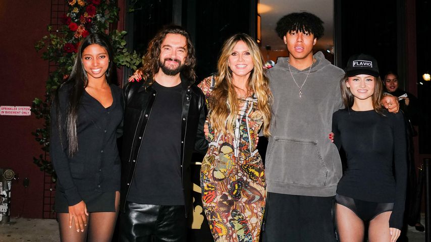 Heidi Klum mit ihren Kids Lou, Johan und Leni sowie Ehemann Tom Kaulitz, Oktober 2024
