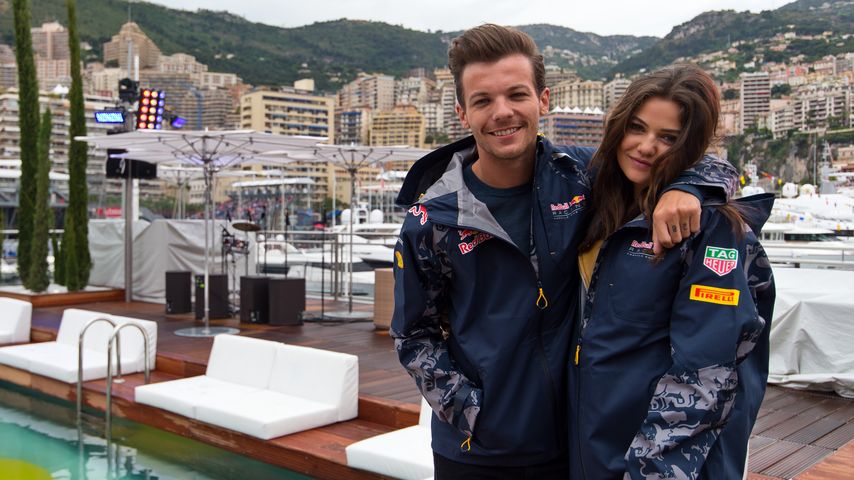Louis Tomlinson und Danielle Campbell posieren