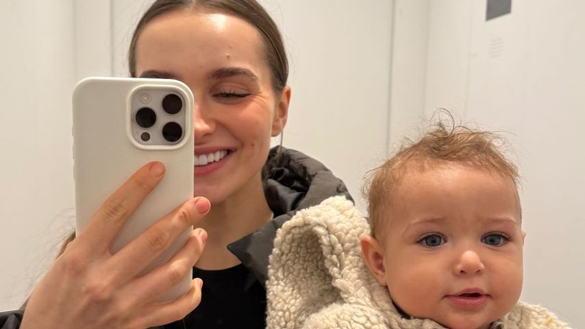 Louisa Jindaoui und ihr Sohn Nidal im Januar 2025