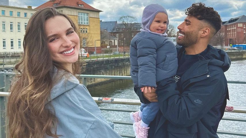Louisa und Nader Jindaoui mit ihrer Tochter Imani