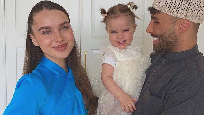 Louisa und Nader Jindaoui mit ihrer Tochter Imani