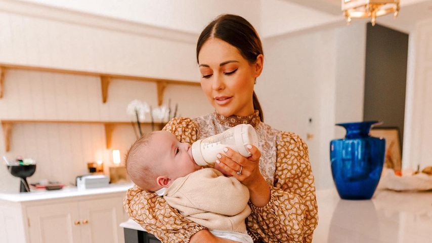 Dramatische Geburt: Louise Thompson kann Baby nicht stillen