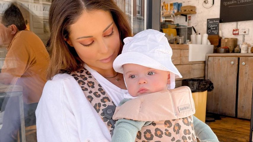 Louise Thompson und ihr Sohn Leo-Hunter
