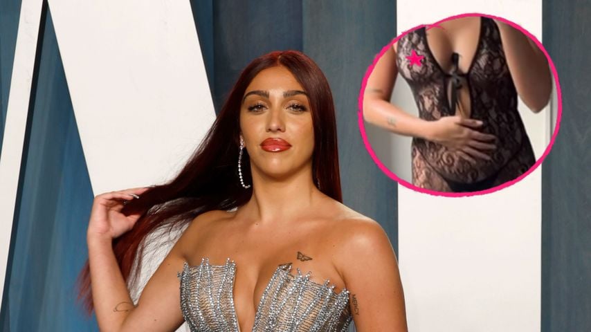 Lasziver Look: Lourdes Leon posiert im durchsichtigen Body