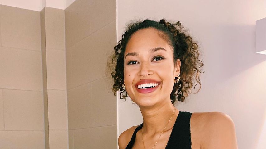 Lovelyn Enebechi im siebten Monat: "Die Tritte werden mehr"