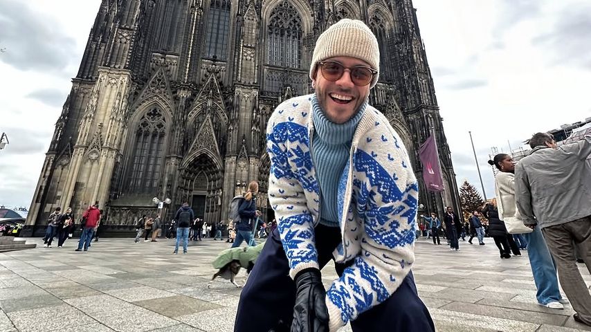 Luca Hänni am Kölner Dom im November 2024