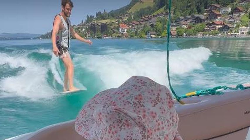Luca Hänni und seine Tochter, Juni 2025