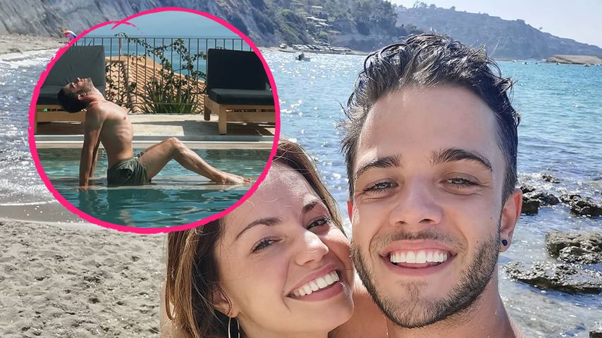 Wer macht's besser? Luca Hänni stellt Christinas Foto nach